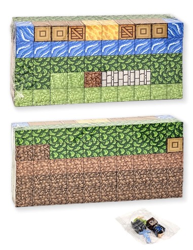 100 vnt Minecraft magnetiniai blokai...