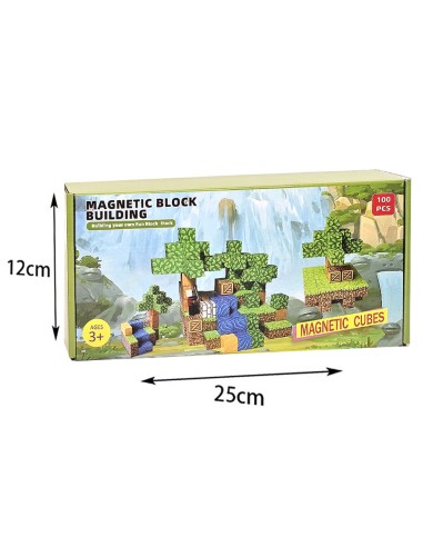 100 vnt Minecraft magnetiniai blokai...
