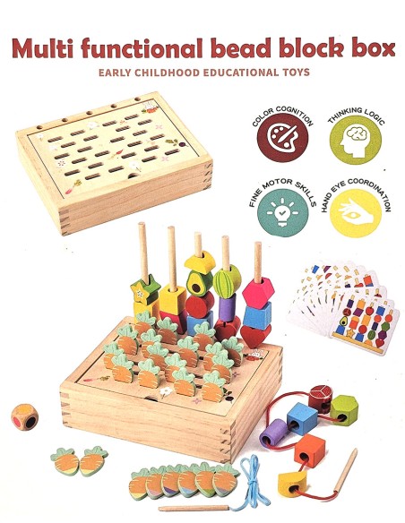 „Montessori Sodininkas“: Vėrimo ir Rūšiavimo Žaidimas