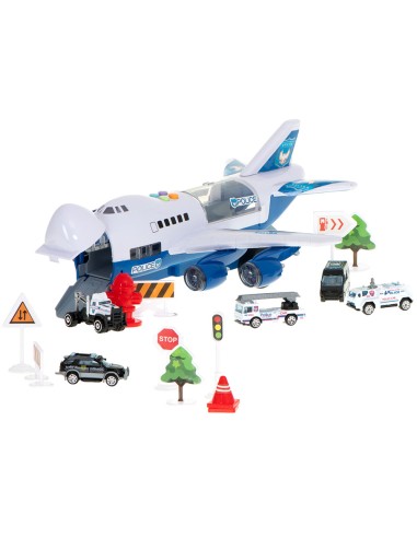 Policijos lėktuvas Didžioji Misija – Su Automobiliais ir Garso Efektais!