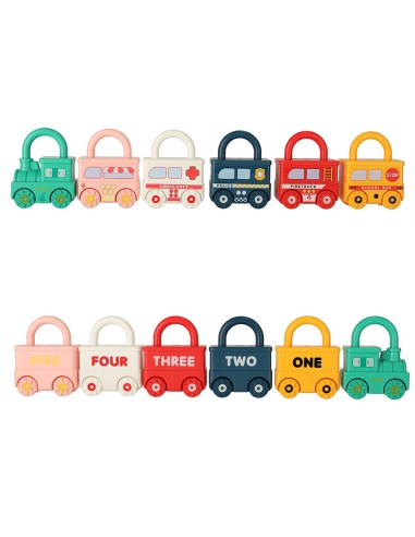 „Mano Pirmasis Traukinys“: Edukaciniai Vagonėliai su Spynomis!