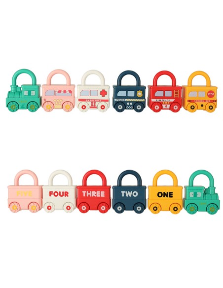 „Mano Pirmasis Traukinys“: Edukaciniai Vagonėliai su Spynomis!