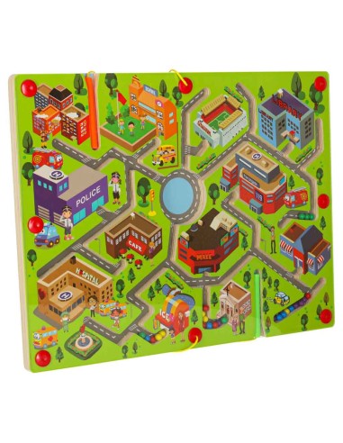 Magnetinis Labirintas „Miestas“ – Išmanus Žaidimas Kelionėms!