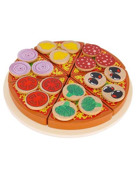 „Gurmanų Pica“ – Medinis Pjaustymo Žaislas su Priedais!