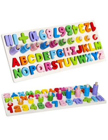 Medinė Abėcėlės ir Skaičių dėlionė