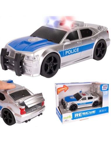 Sidabrinis Policijos Automobilis su...