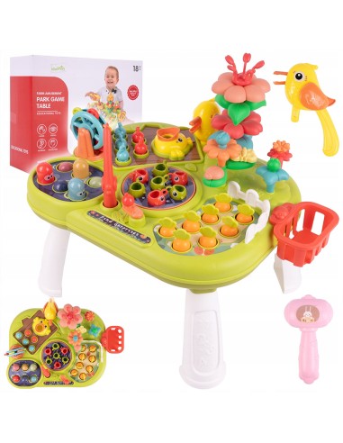 Daugiafunkcis 3 in 1 Interaktyvus Mokomasis Staliukas + Plaktukas + Meškerė + Morkos