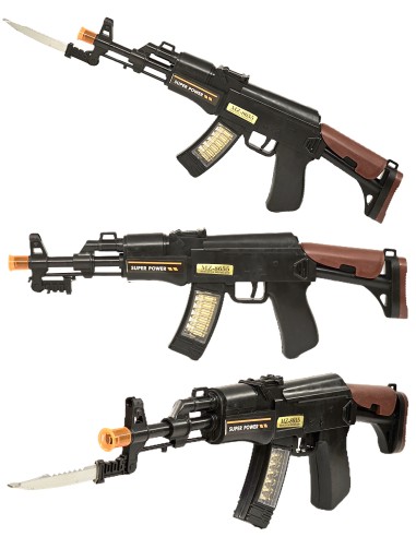 Automatas AK47 su peiliu + šviesos + garsas