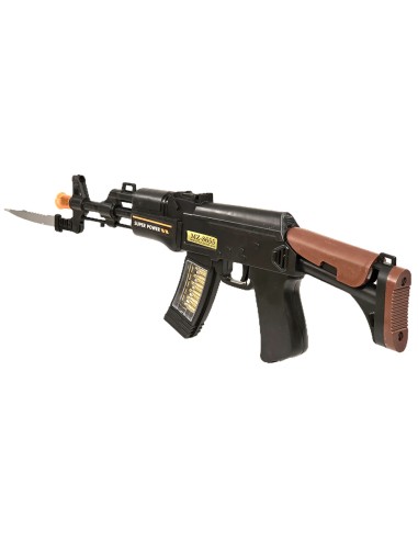 Automatizuotas AK47 Žaislas su Peiliu ir Dinaminiais Efektais