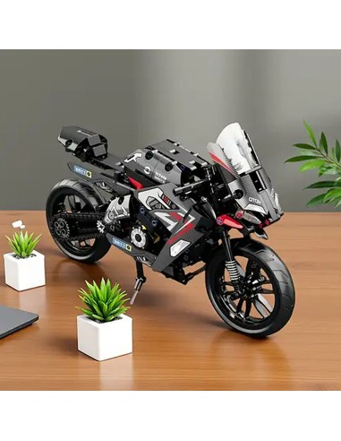 486 Detalių Technic Motociklo...