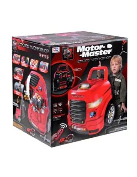 Sunkvežimio Variklio Išardymo Komplektas (Mechanikas 2in1) – Su Vairavimo Simuliatoriumi, Garsais ir Šviesomis