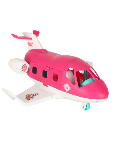 32 cm Rožinis Kelioninis Lėktuvas su...