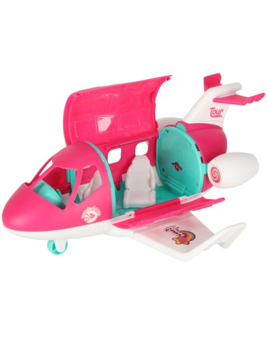 32 cm Rožinis Kelioninis Lėktuvas su...