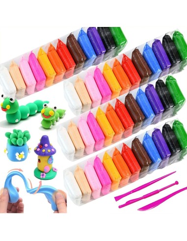 Išmaniojo molio rinkinys - Super light clay 60 spalvos