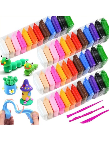 Išmaniojo molio rinkinys - Super light clay 60 spalvos