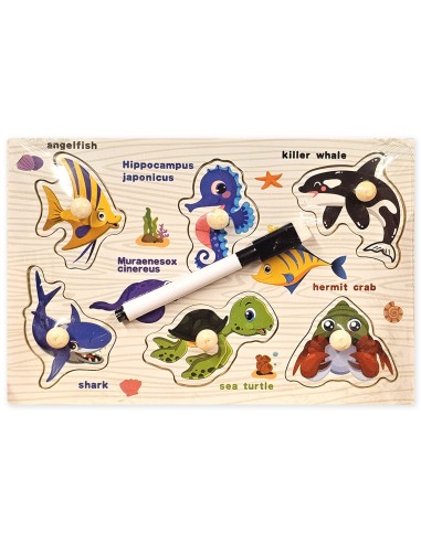 2 in 1 Nesudėtingos medinės dėlionės...