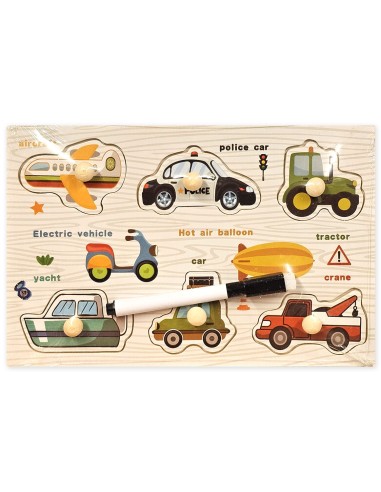 2 in 1 Nesudėtingos medinės dėlionės...