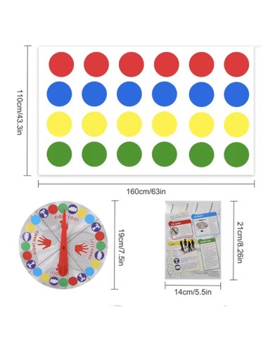 Linksmas vakarėlių žaidimas - Twister...