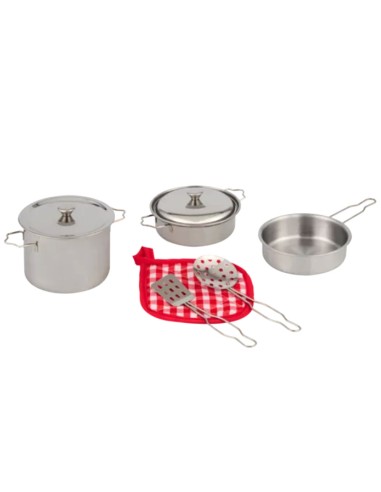 Metalinių puodų rinkinys 8 dalių -...