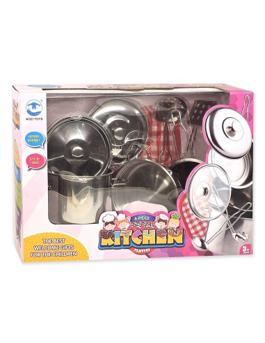 Metalinių puodų rinkinys 8 dalių - Mini Kitchen Set
