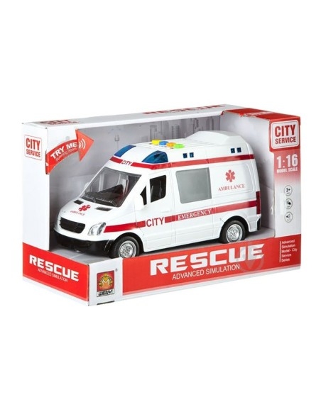 Greitosios pagalbos mašina su garsais ir šviesos efektais