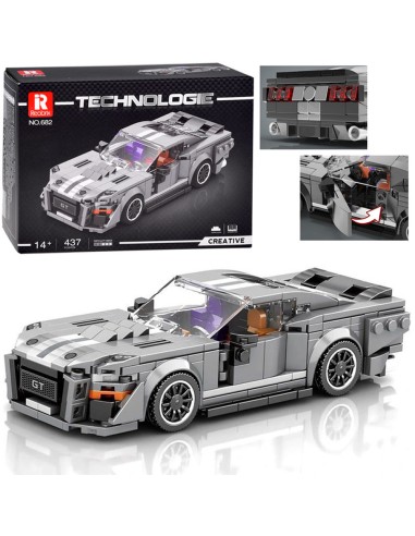 Technic Blokeliai: Pilkas GT Muscle...