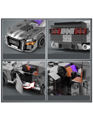 Technic Blokeliai: Pilkas GT Muscle...