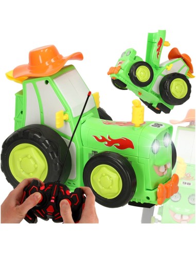 Šokinėjantis RC Traktorius Su Muzika:...