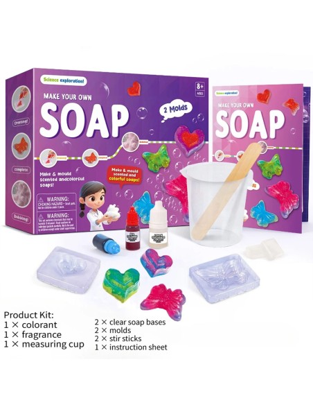 „Science Exploration“ Muilo gamybos rinkinys: Kvepiančios Širdelės ir Drugeliai