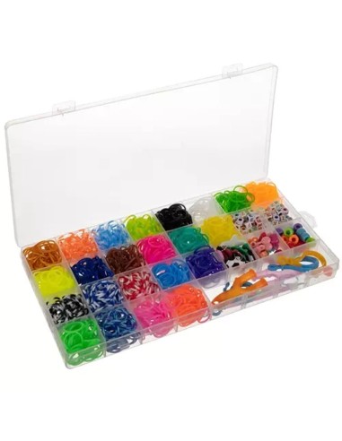 1500 Elastinių Juostelių Rinkinys: „Rainbow Loom“ Alternatyva su Vąšeliais ir Timpomis