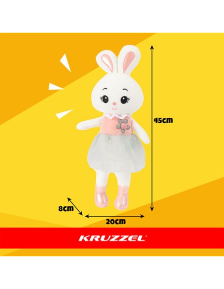 Minkštas Pliušinis Žaislas: Baltai Rožinis Zuikutis – Emocijų Ramintojas ir Kelionių Kompanionas