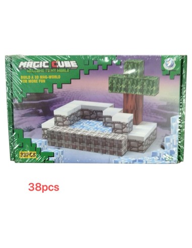 38 vnt Minecraft magnetiniai blokai...