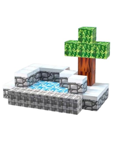 38 vnt Minecraft magnetiniai blokai...