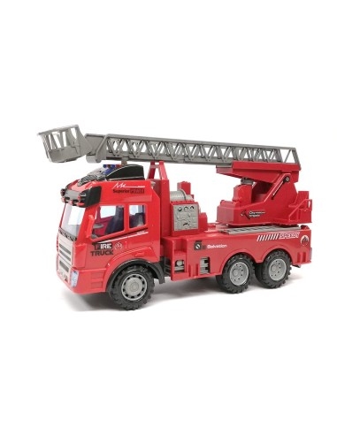 Radijo bangomis valdoma gaisrininkų mašina su šviesos efektais