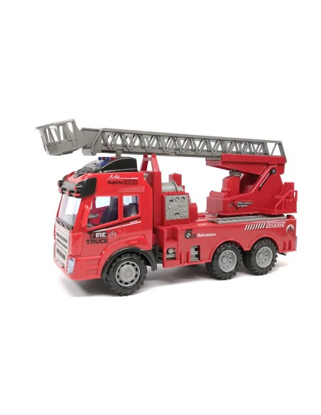 Radijo bangomis valdoma gaisrininkų mašina su šviesos efektais