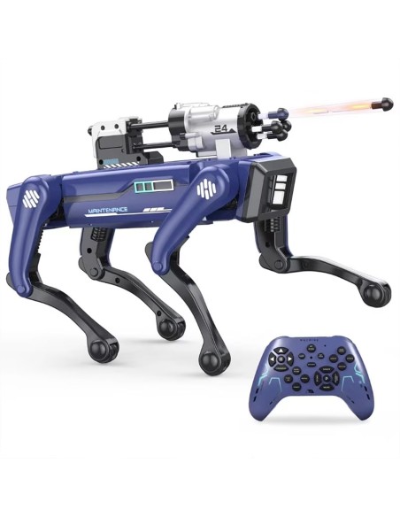 STEM Programuojamas Robotas Šuo: Balso Komandos, Šaudymas Strėlėmis ir 90 Min. Veikimo