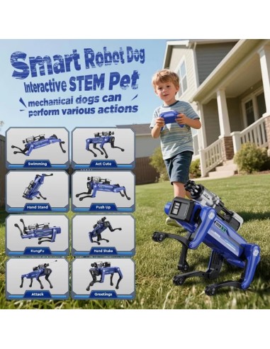 STEM Programuojamas Robotas Šuo: Balso Komandos, Šaudymas Strėlėmis ir 90 Min. Veikimo