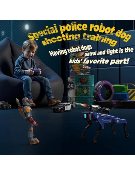 STEM Programuojamas Robotas Šuo: Balso Komandos, Šaudymas Strėlėmis ir 90 Min. Veikimo
