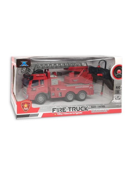 Radijo bangomis valdoma gaisrininkų mašina su šviesos efektais