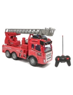 Radijo bangomis valdoma gaisrininkų mašina su šviesos efektais