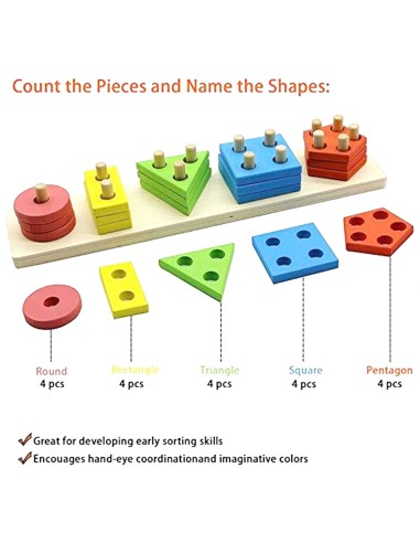 Montessori Lavinamoji Medinė Piramidė...
