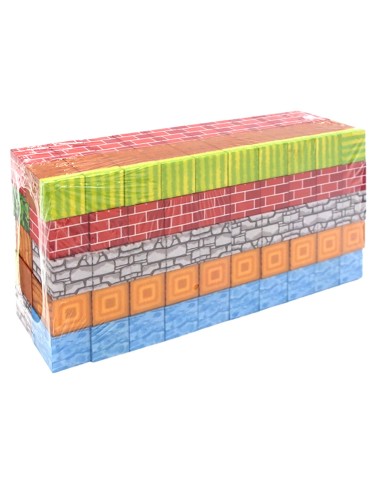 100 vnt „Minecraft“ stiliaus magnetiniai blokai kubeliai Virtuali Gamta