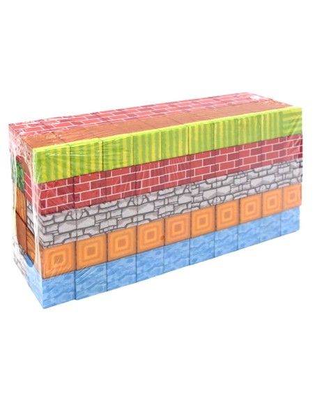 100 vnt „Minecraft“ stiliaus magnetiniai blokai kubeliai Virtuali Gamta