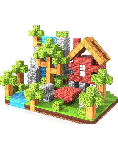 Magnetinis konstruktorius „MINECRAFT pasaulis“ – Kurkite be ribų!