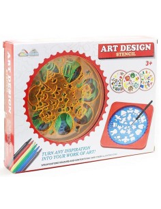 Piešimo rinkinys Mandala Art Design Spiral Draw 2