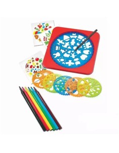 Piešimo rinkinys Mandala Art Design Spiral Draw