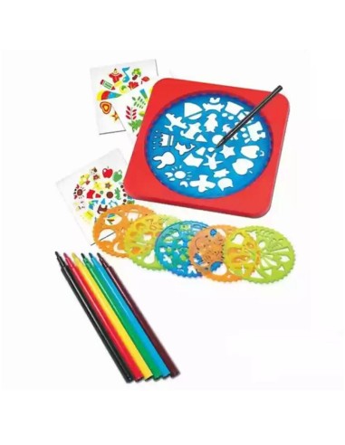 Piešimo rinkinys Mandala Art Design Spiral Draw