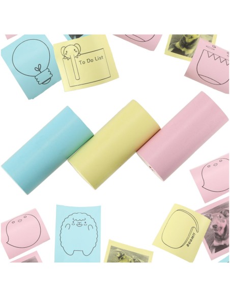 Spalvoto terminio popieriaus rinkinys fotoaparatams – 3 vnt. (be BPA)