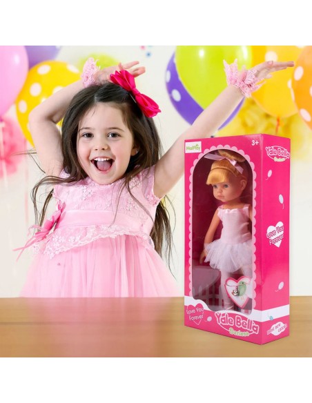 Lėlė „Yale Bella“ Darlene – 34 cm baleto žvaigždė kūrybiniam žaidimui