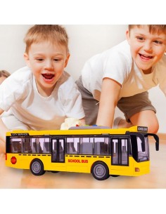 Geltonas Mokyklinis Autobusas su Šviesomis ir Garsais 2